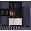 Ver imagem 7 de Balcão de Cozinha de Aço com Tampo 3 Portas e 3 Gavetas 105cm Multimóveis Cr20360