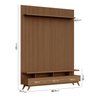 Rack com Painel Ripado para Tv até 72 Polegadas 185x250cm 100% Mdf Yucca Cabecasa Madeiraoriginals - 3