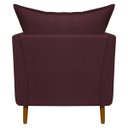 Ver imagem 6 de Kit 2 Poltronas Decorativa para Sala Recepção Escritório Consultório Reforçada Eliza Tecido Suede