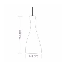 Lustre Pendente TD 1003 Taschibra Preto Fosco - 4