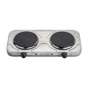 Fogão Elétrico Mesa Inox 2 Bocas Anti-Aderente 220V/2000W Agratto