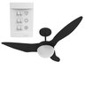 Ventilador de Teto Aliseu Terral Preto Com Controle de Parede 127V - 5
