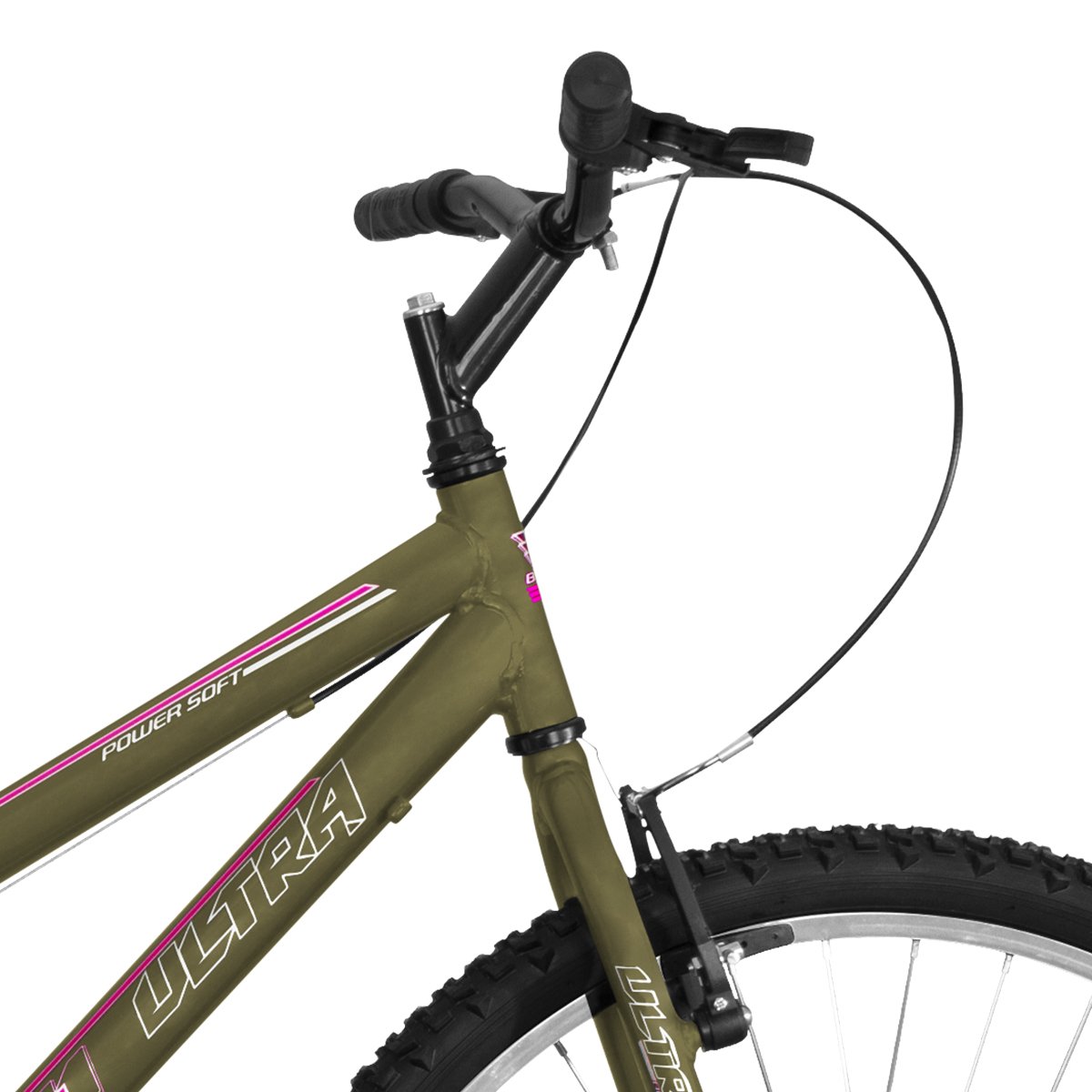 Bicicleta Aro 26 Ultra Bikes Feminina Sem Marcha Verde Oliva Fosca - 3