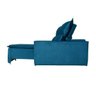 Sofá 4 Lugares Ethios Retrátil e Reclinável Veludo Azul Turquesa - Rifletti - 5
