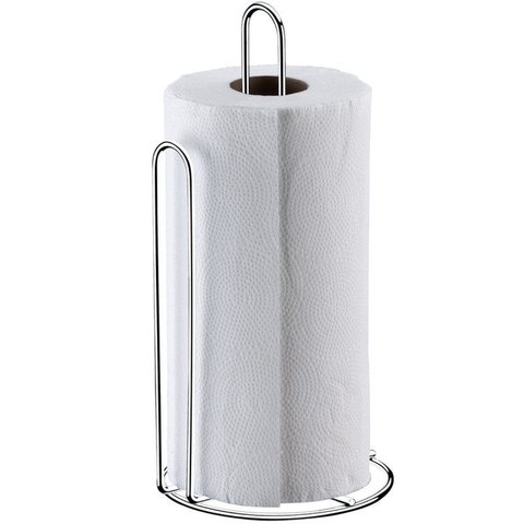 Suporte Porta Rolo De Papel Toalha De Bancada Em Aço Cromado