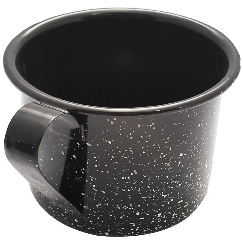 Caneca Ágata Aço Esmaltado Leiteira Rústica 1 Litro Preto - 4