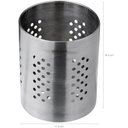 Ver imagem 2 de Porta Talher Inox Brinox Suporte Organizador Talheres Casa