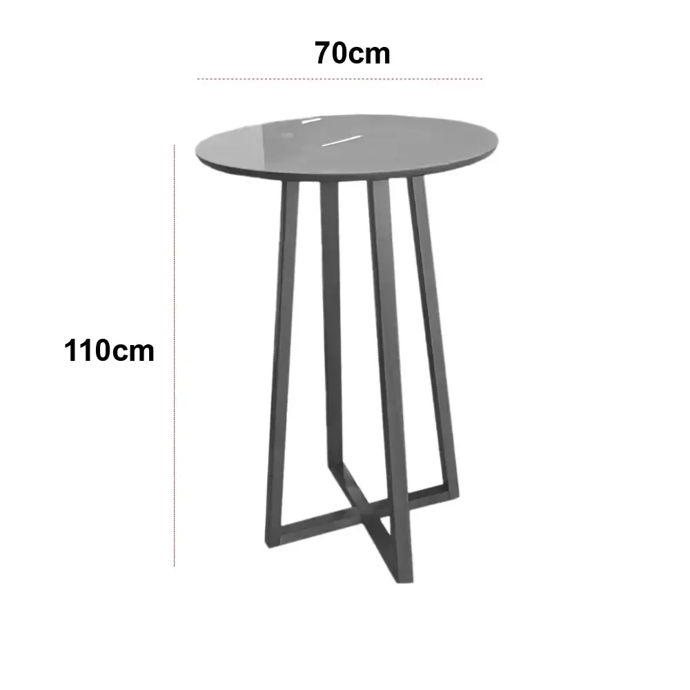 Ver imagem 2 de Mesa Bistro Chicago Redonda Minas Plac Cor Cinamomo Off White