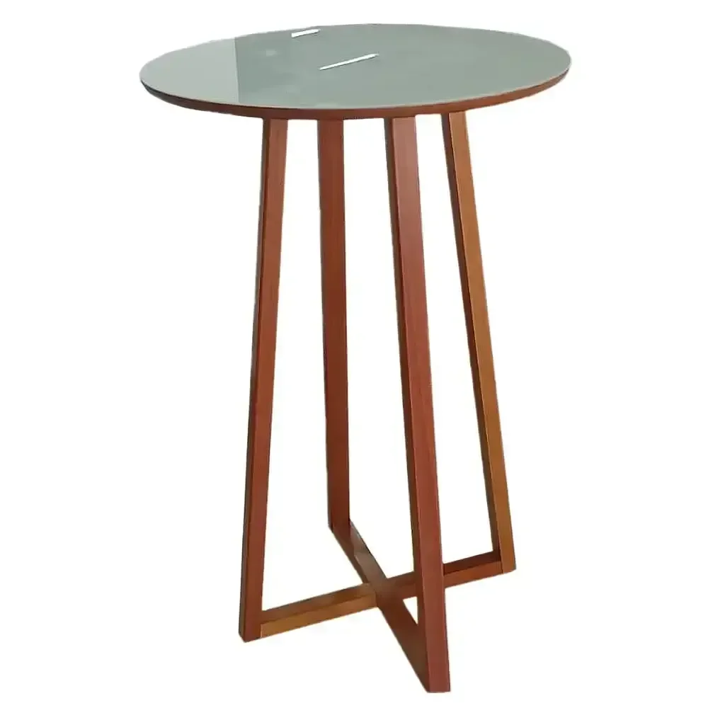 Ver imagem 1 de Mesa Bistro Chicago Redonda Minas Plac Cor Cinamomo Off White