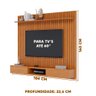 Painel para Tv até 60 Polegadas Ripado 184cm Nature Giser Jm Móveis - 4