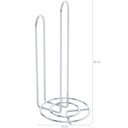 Ver imagem 2 de Porta Rolo De Papel Toalha Suporte Cromado Vertical De Mesa
