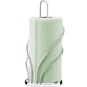 Porta Rolo de Papel Toalha Suporte Cromado Vertical de Mesa Cromado