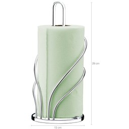 Porta Rolo de Papel Toalha Suporte Cromado Vertical de Mesa Cromado - 2