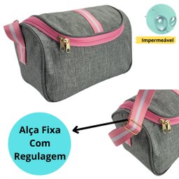 Kit Bolsas Maternidade 3 Peças com Mochila 2 em 1 Faixa Luxo Bolsa G, Bolsa P e Mochila G Infantil R - 9
