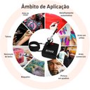 Ver imagem 4 de Kit Aerógrafo + Compressor Completo 17 Pçs Bivolt Aerografia