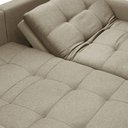 Ver imagem 2 de Sofá Cama Retrátil para Sala de Estar 3 Lugares 220cm Stefan F04 Linho Cru - Lyam Decor