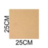 Chapa Mdf Cru 3mm Placa 25x25 Cm para Artesanato Adesivo 20 Unidades - 3
