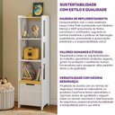Ver mais imagens de Estante 3 Nichos com Porta Petit Casatema MadeiraOriginals Branco/Mel