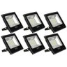 Refletor Led 50w Smd Holofote Bivolt Prova D´água Verde Kit 6 - 1
