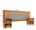 Ver imagem 4 de Painel Box Casal com LED Mesa de Cabeceira com USB Espanha