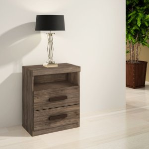 Mesa de Cabeceira Criado Compacto Quarto Cama Rústico