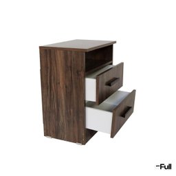 Mesa de Cabeceira Criado Compacto Quarto Cama Rústico - 7