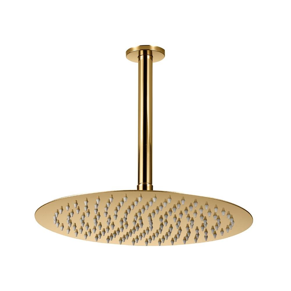 Ducha Chuveiro Redonda De Teto 30 cm Curuá Pingoo.casa - Dourado - 1
