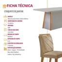 Ver imagem 6 de Mesa de Jantar Diane e 4 Cadeiras Melissa Moderna Mobilia Turim 07/off//serig. Off com Vidro