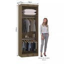 Ver imagem 2 de Guarda-roupa Modulado 79cm 2 Portas Paris Luciane