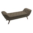 Ver imagem 1 de Recamier Divã Odessa P04 160 cm Suede - ADJ Decor - Marrom Claro TCA 945