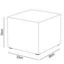 Ver imagem 5 de Poltrona Amamentação Base Madeira Balanço e Puff Letícia Linho Off White - Phoenix Phoenix Baby