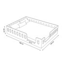 Ver imagem 4 de Cama Casal Montessoriana Penelope Baixa no Chão com Grades Laterais de Segurança no Quarto - Branco