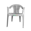 Ver imagem 4 de Cadeira Plástica Poltrona com Braços até 154kg Branca