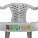 Ver mais imagens de Cadeira Plástica Poltrona com Braços até 154kg Branca