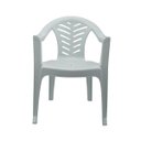 Ver imagem 1 de Cadeira Plástica Poltrona com Braços até 154kg Branca