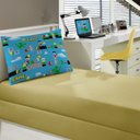 Ver imagem 1 de Jogo de Cama Portallar Solteiro Malha Teen 2 pç Game Amarelo