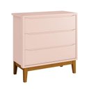 Ver imagem 1 de Cômoda Gaveteiro Infantil New Classic Rosa com Pés Madeira – Reller