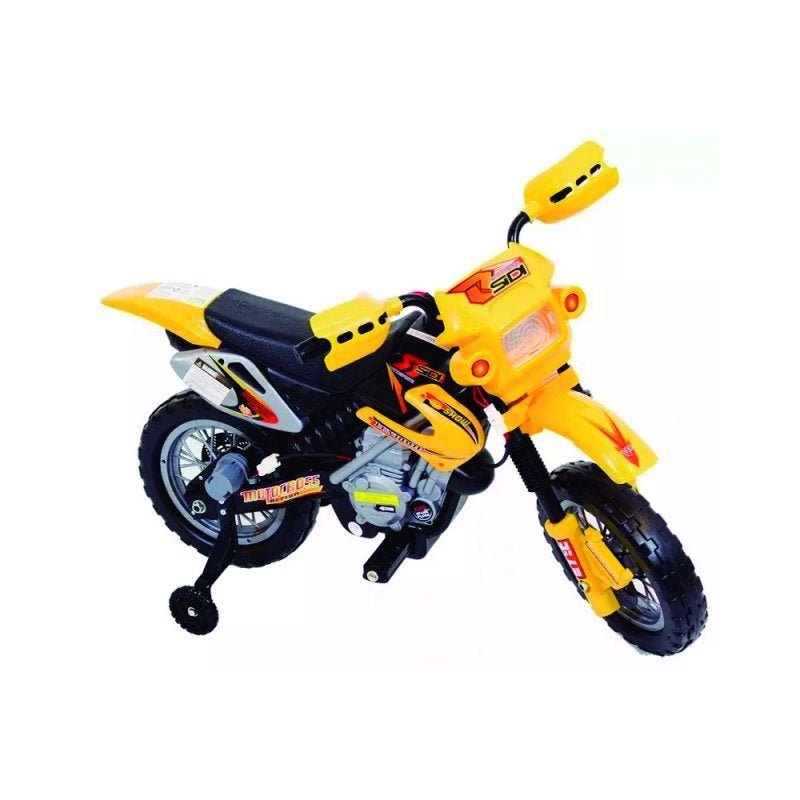 Mini Moto Elétrica Infantil Amarelo 6v - Belfix