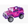 Jipe Elétrico Rali 12v Infantil Rosa Pink Com Controle Belfix - 1