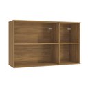 Ver imagem 4 de Armário Aéreo Celeste Kappesberg 100% Mdf 3 Portas Nogueira 120cm