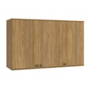 Ver imagem 1 de Armário Aéreo Celeste Kappesberg 100% Mdf 3 Portas Nogueira 120cm
