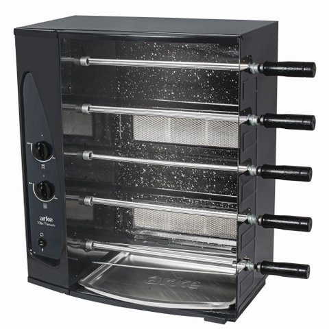 Churrasqueira Forno Giratório A Gás 5 Espetos Vitta Premium Arke - Bivolt