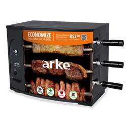 Churrasqueira Assador Elétrico Vitta Smart 3 Espetos 110V Arke - 2