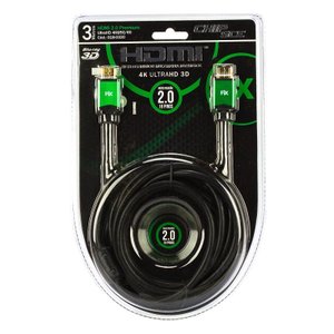 Cabo HDMI 2.0 - 4K, Ultra Hd, 3D, 19 Pinos - 3 Metros