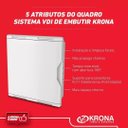 Ver imagem 4 de Quadro Sistema Vdi de Embutir Telefone/tv/rede 30x20 Krona