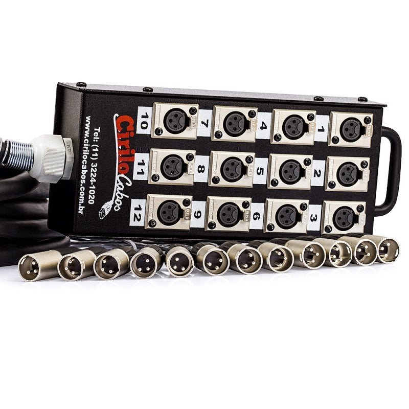 Medusa 12 Vias Montada com Conectores Cirilo Cabos 50 Metros - 2