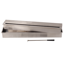 Lareira Queimador Ecológico a Àlcool 100% Inox C/ Caixa de Contenção Segurança 60x16CM - 4
