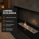Ver imagem 7 de Lareira Queimador Ecológico a Àlcool 100% Inox c/ Caixa de Contenção Segurança 60x16cm