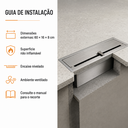 Ver imagem 5 de Lareira Queimador Ecológico a Àlcool 100% Inox c/ Caixa de Contenção Segurança 60x16cm