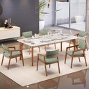 Ver imagem 7 de Kit 03 Cadeiras para Sala de Jantar Estar Living Giorgia B04 Bouclê Oliva